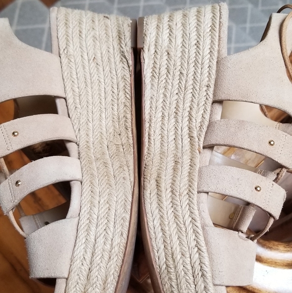 Michael Kors platform suede espadrilles Size 8 - Picture 3 of 4